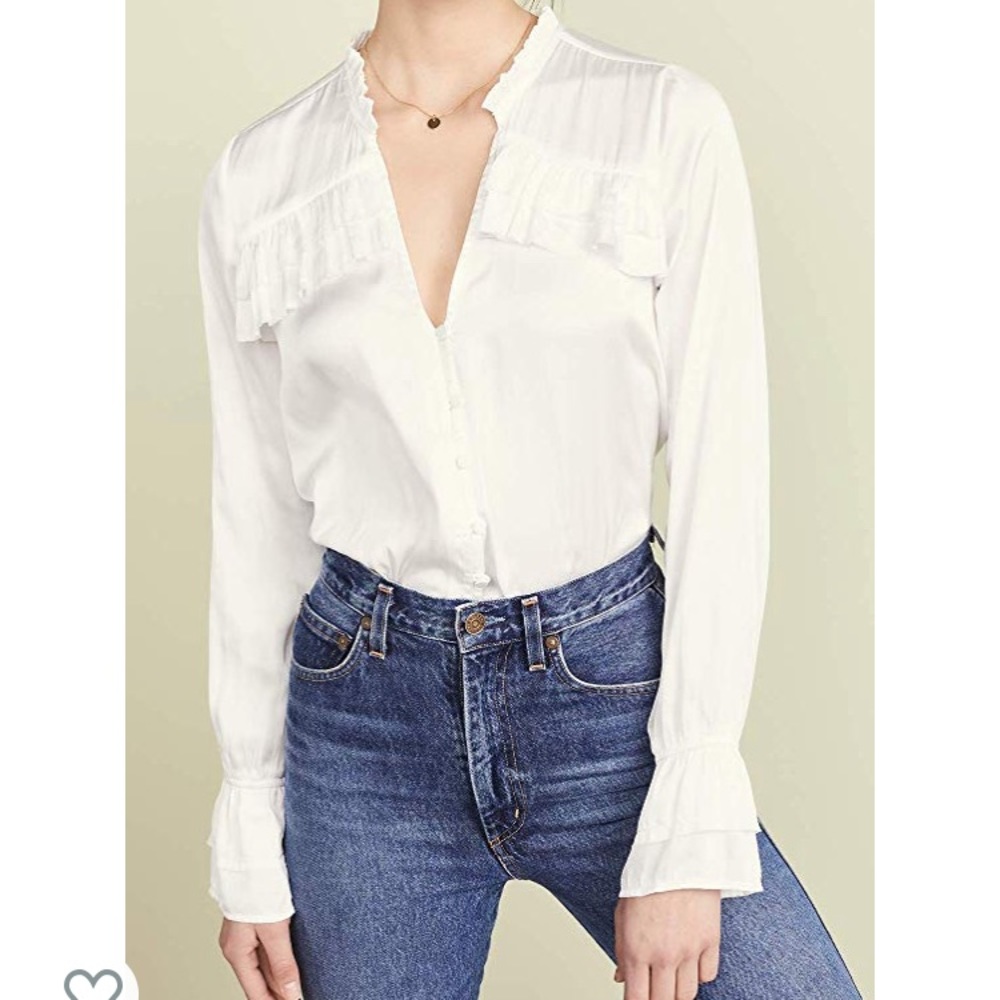 PAIGE Anguilla Ruffle Blouse NWT